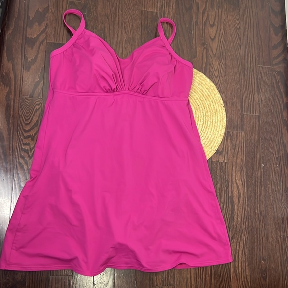 Lands End Plus Size Women One-piece Swim Dress Size 18DDD - Picture 2 of 13